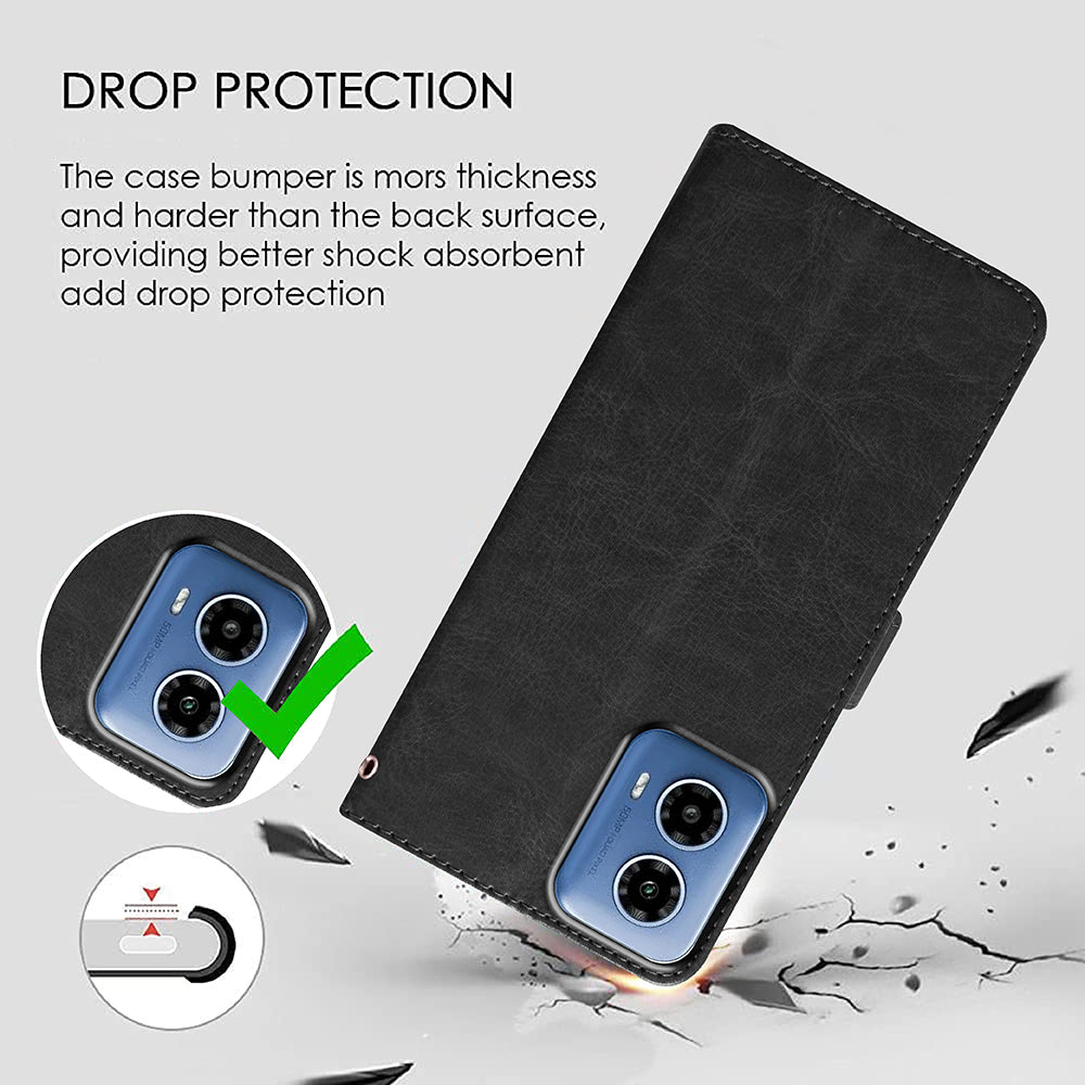 Premium Wallet Flip Cover for Motorola Moto G34 5G