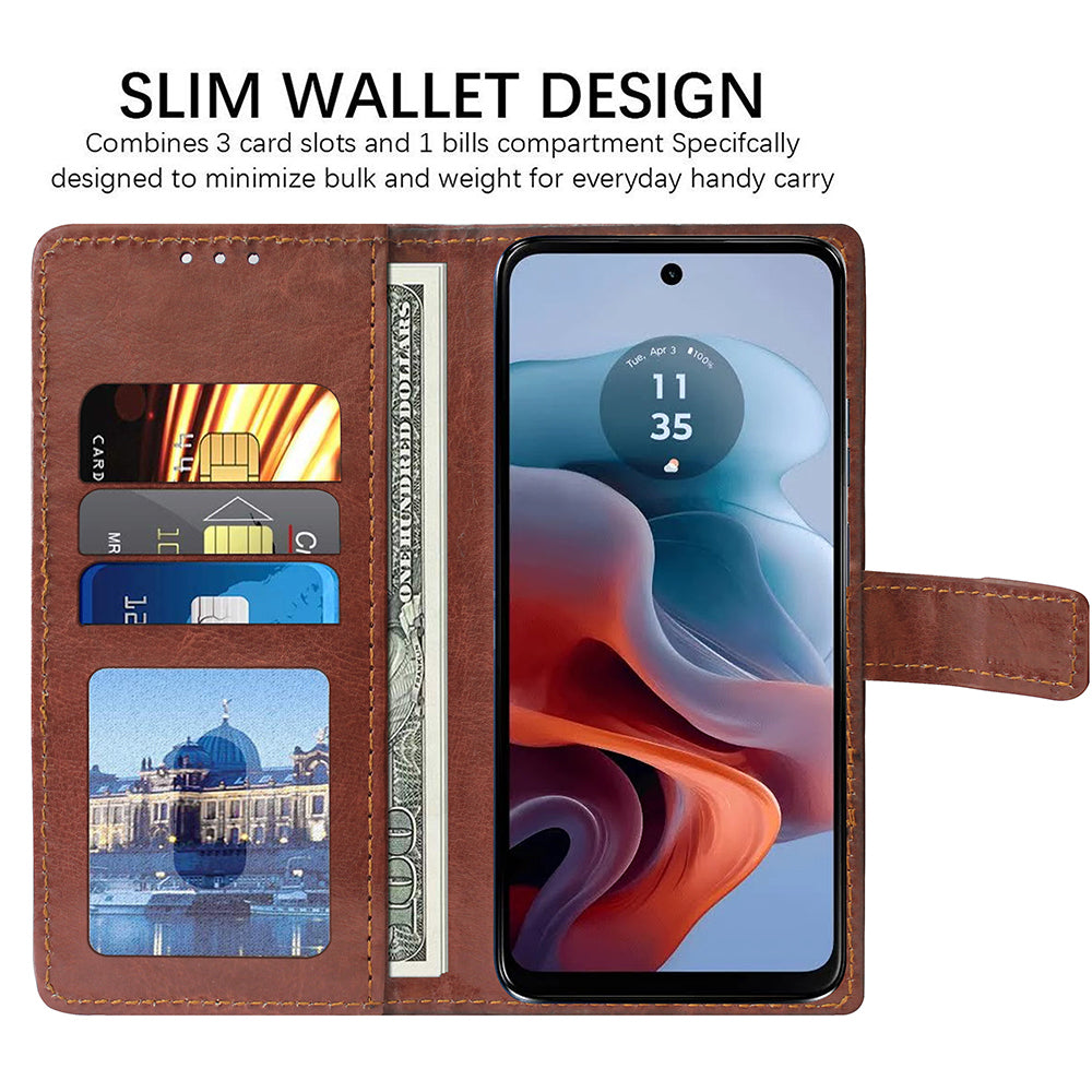 Premium Wallet Flip Cover for Motorola Moto G34 5G