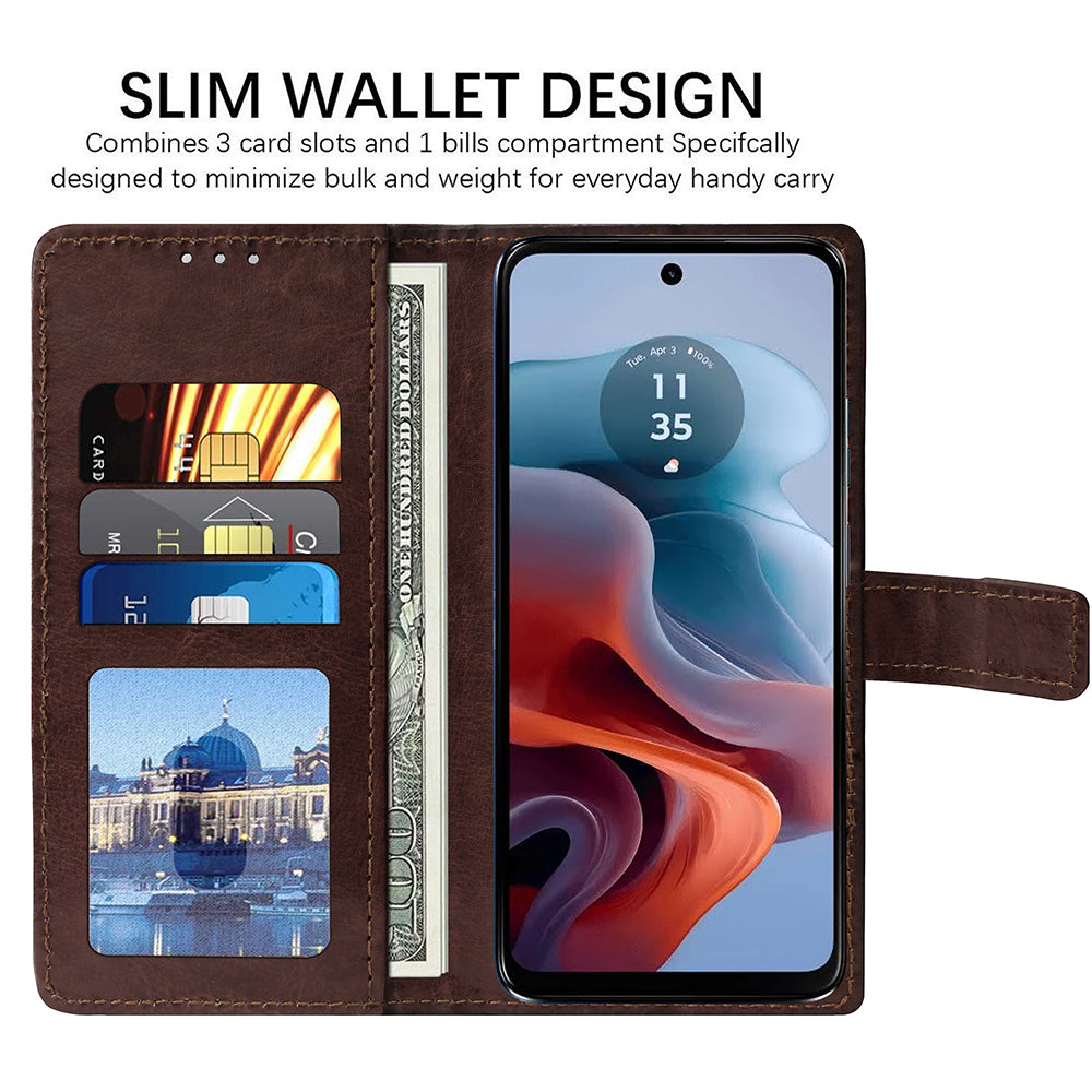 Premium Wallet Flip Cover for Motorola Moto G34 5G