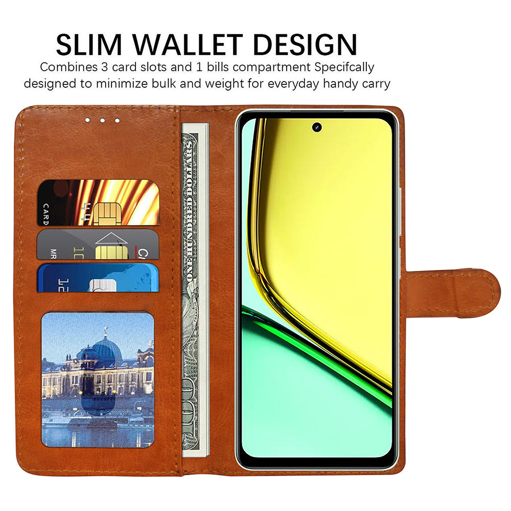Premium Wallet Flip Cover for Realme C67 4G