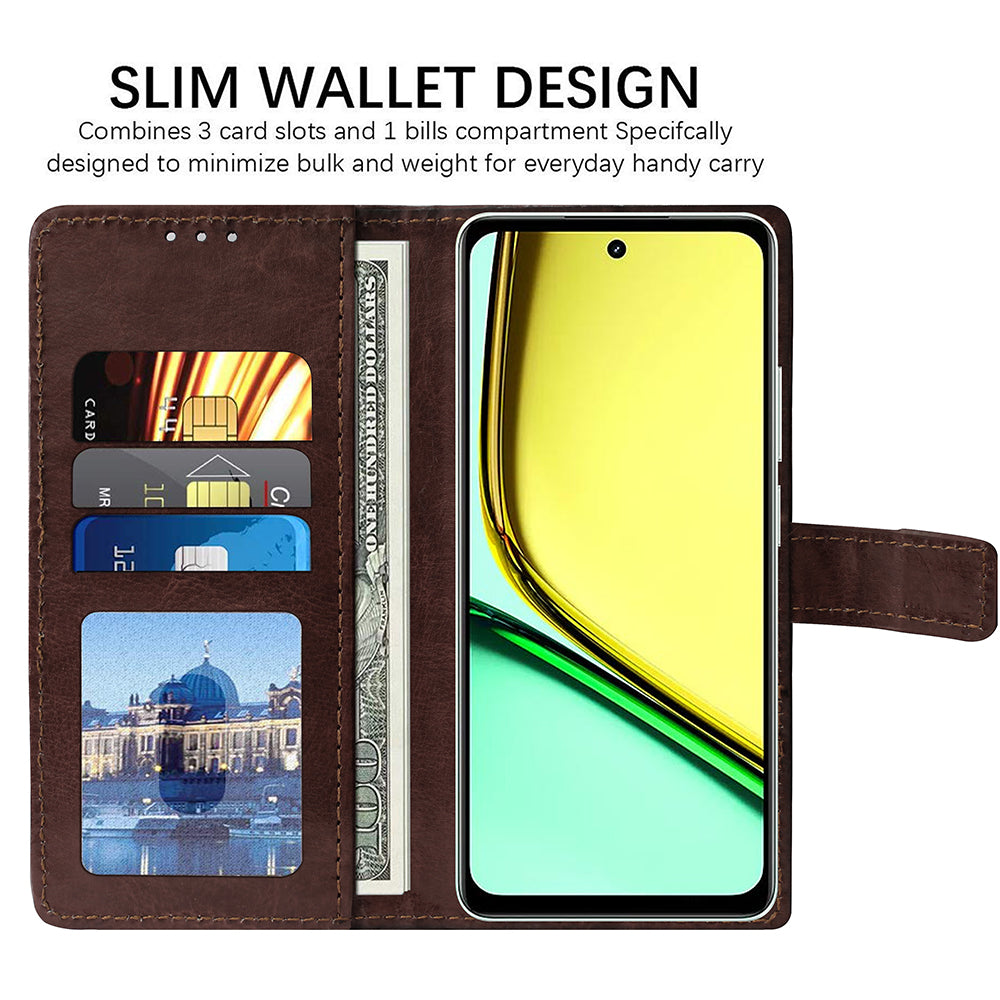 Premium Wallet Flip Cover for Realme C67 4G