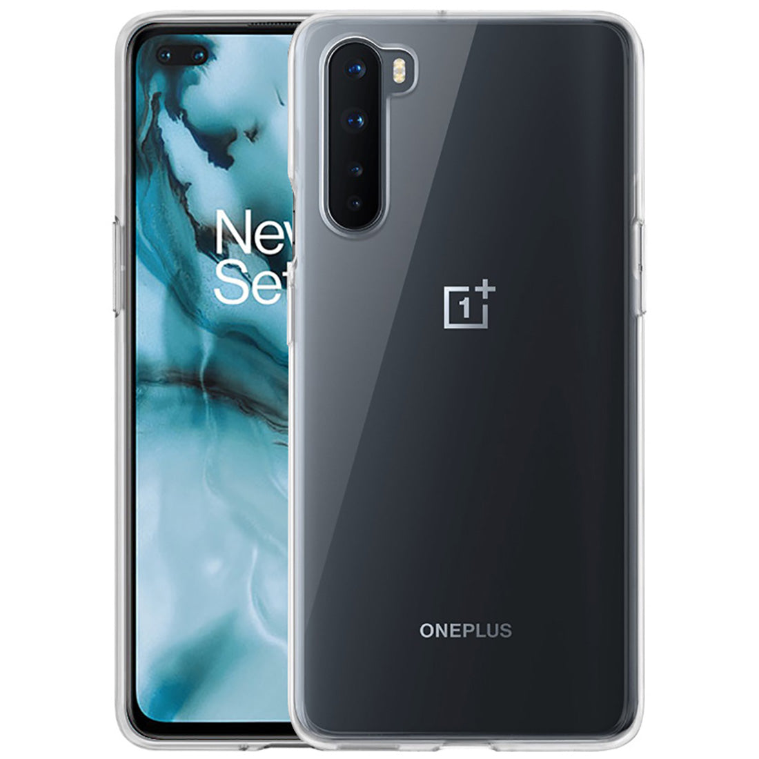 Casotec Soft TPU Back Case Cover for OnePlus Nord - Clear