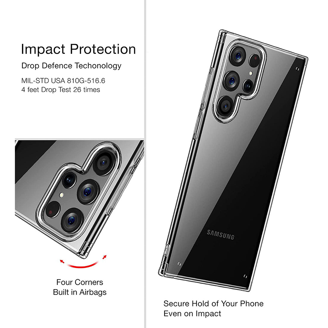 Clear Case for Samsung Galaxy S22 Ultra 5G