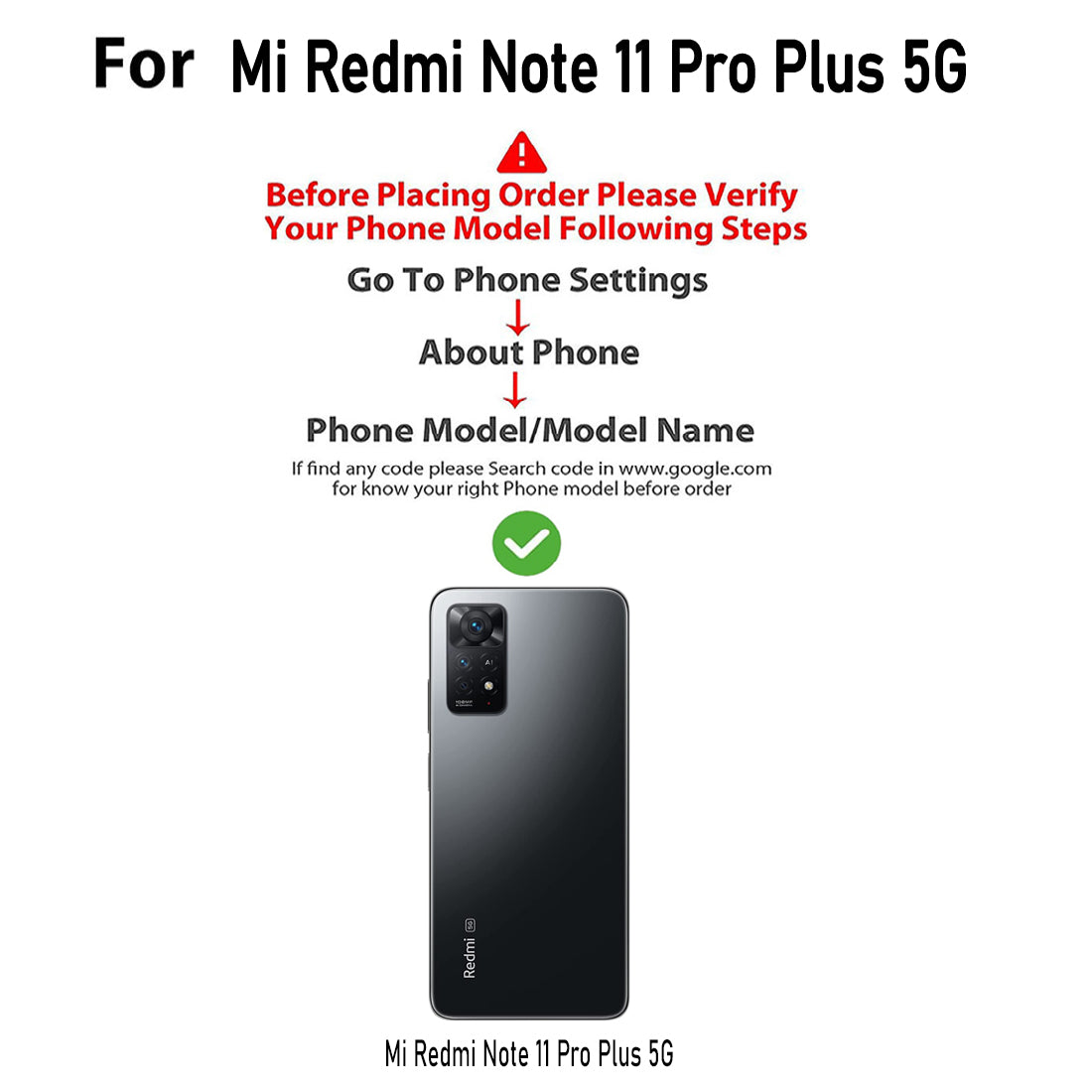 Clear Case for Mi Redmi Note 11 Pro 4G / Mi Redmi Note 11 Pro 5G / Mi Redmi Note 11 Pro Plus 5G