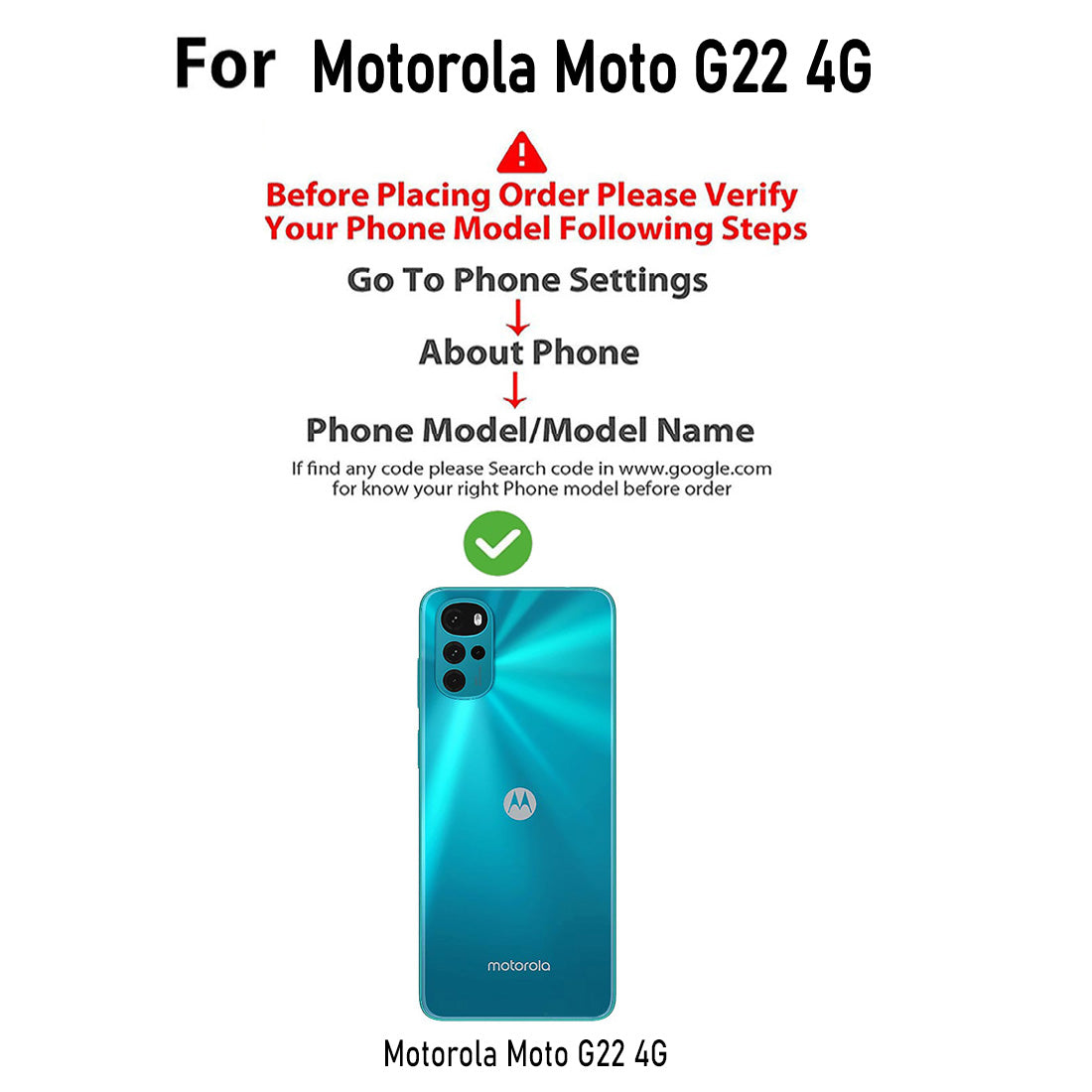 Clear Case for Motorola Moto G22 4G