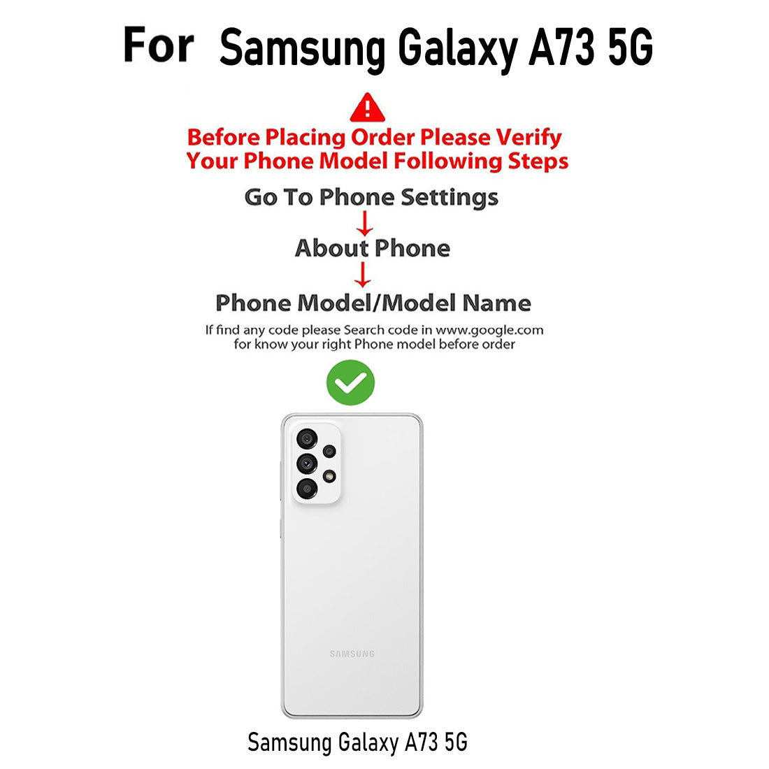 Clear Case for Samsung Galaxy A73 5G