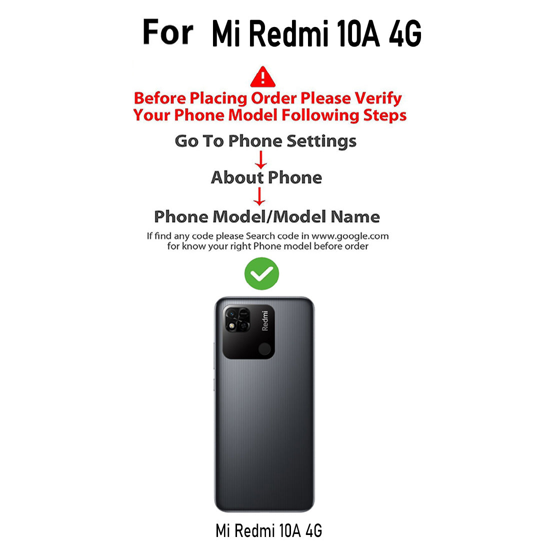 Clear Case for Mi Redmi 10A 4G