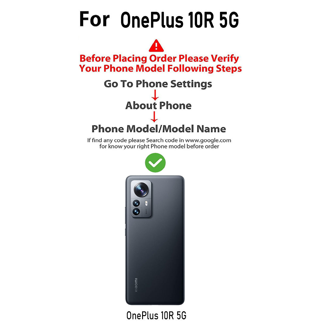 Clear Case for OnePlus 10R 5G