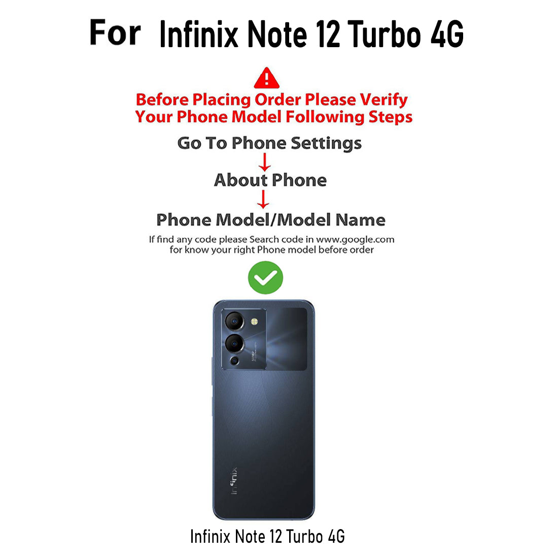 Clear Case for Infinix Note 12 Turbo 4G