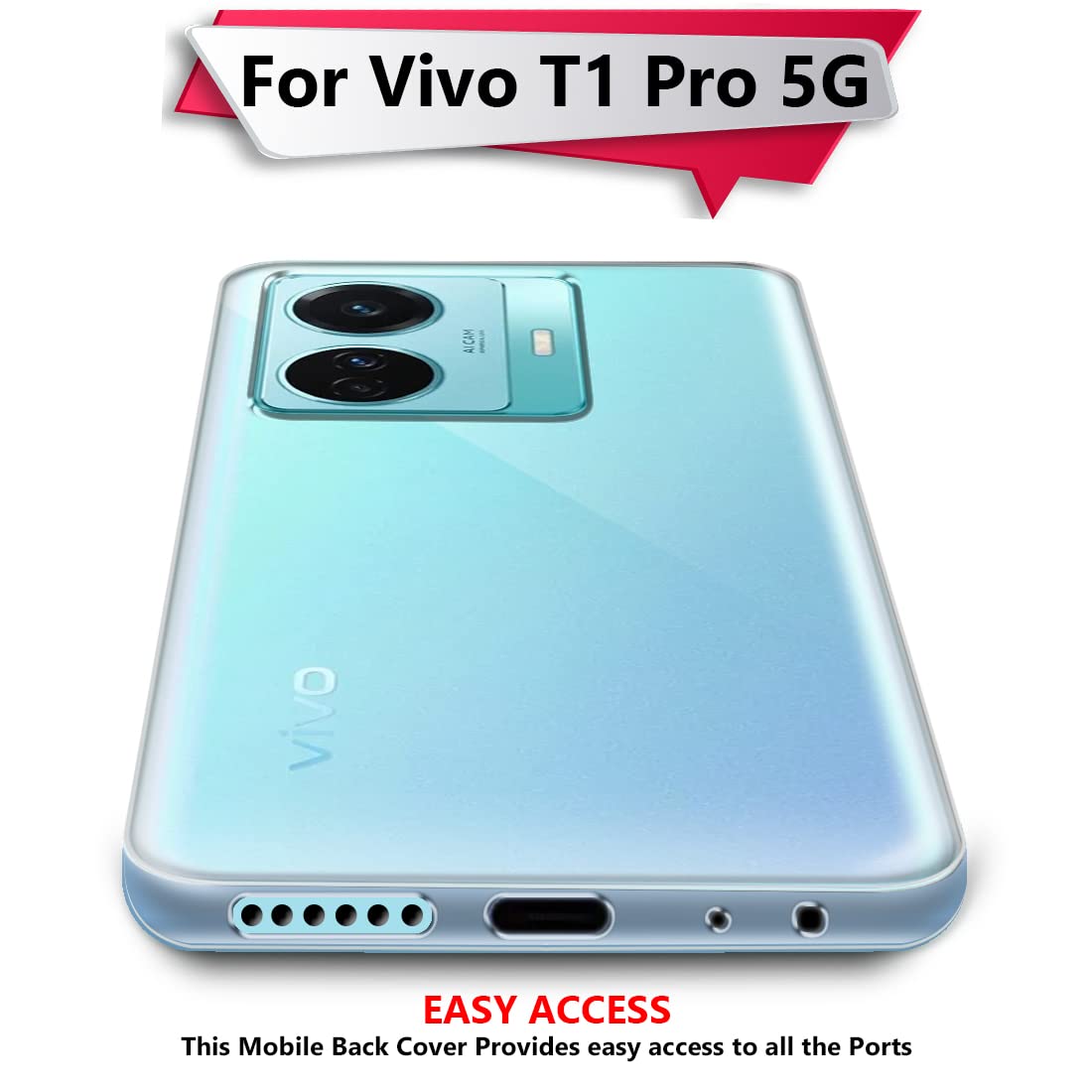 Clear Case for Vivo T1 Pro 5G