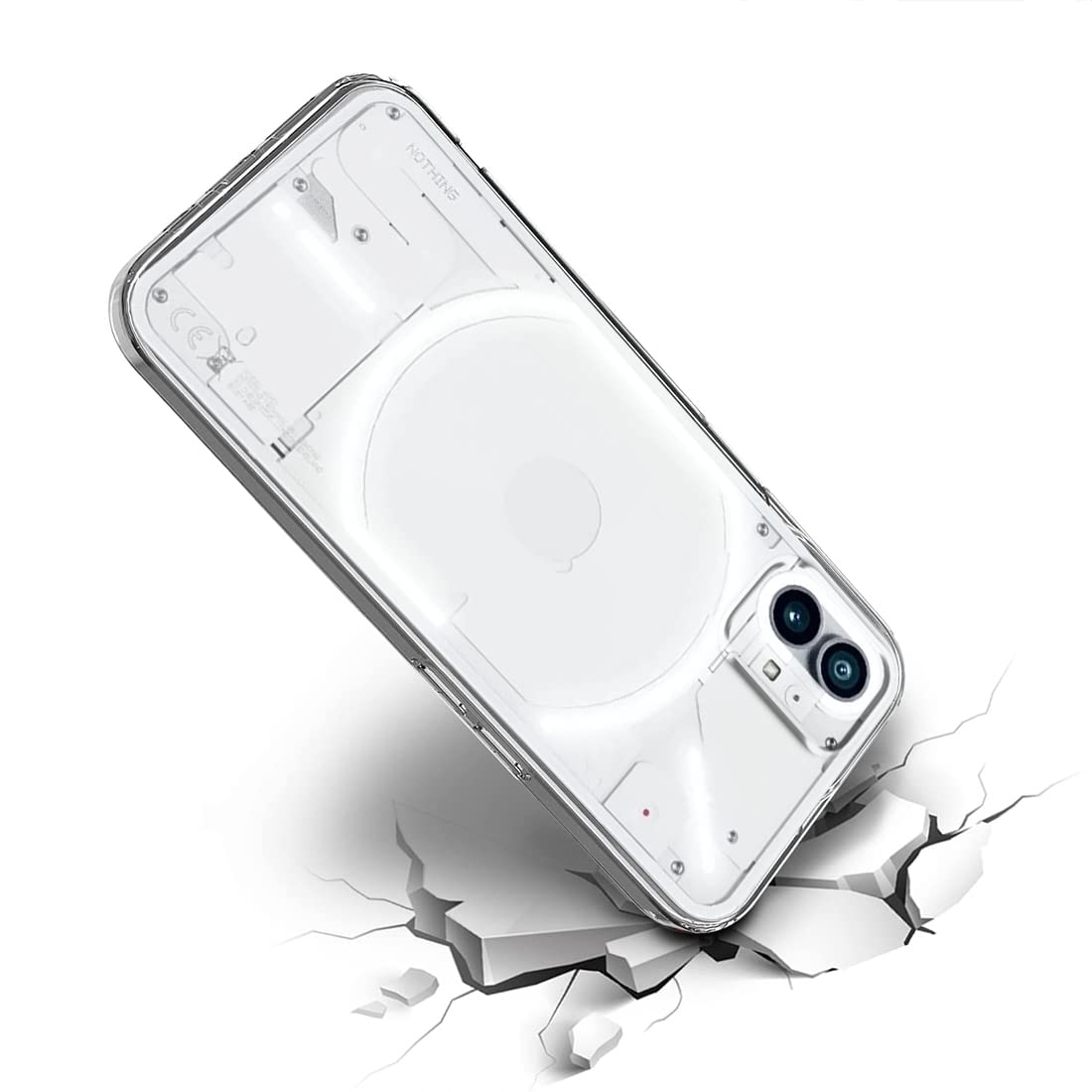 Casotec Soft TPU Back Case Cover for Nothing Phone (1) 5G - Clear