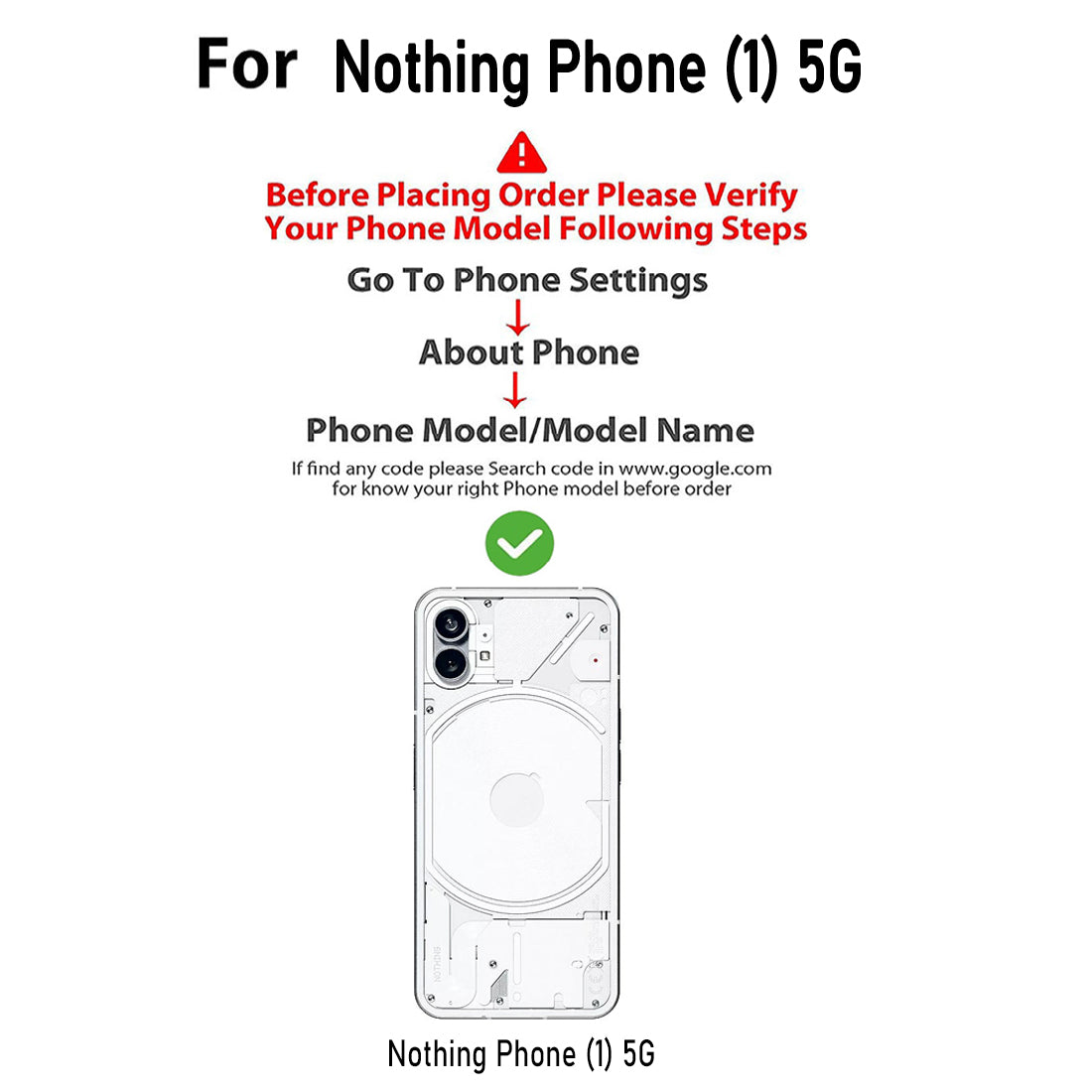 Clear Case for Nothing Phone (1) 5G