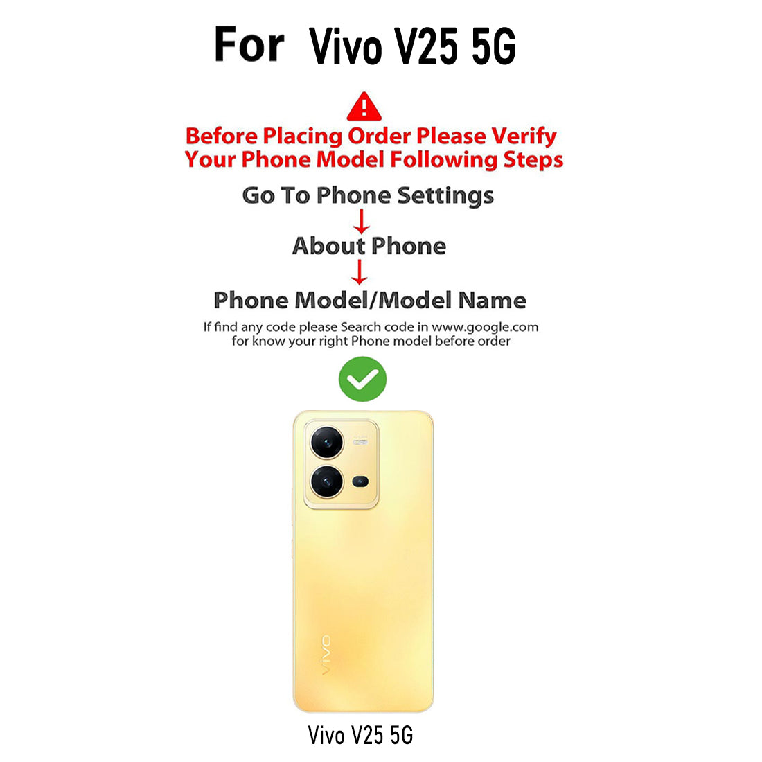 Clear Case for Vivo V25 5G