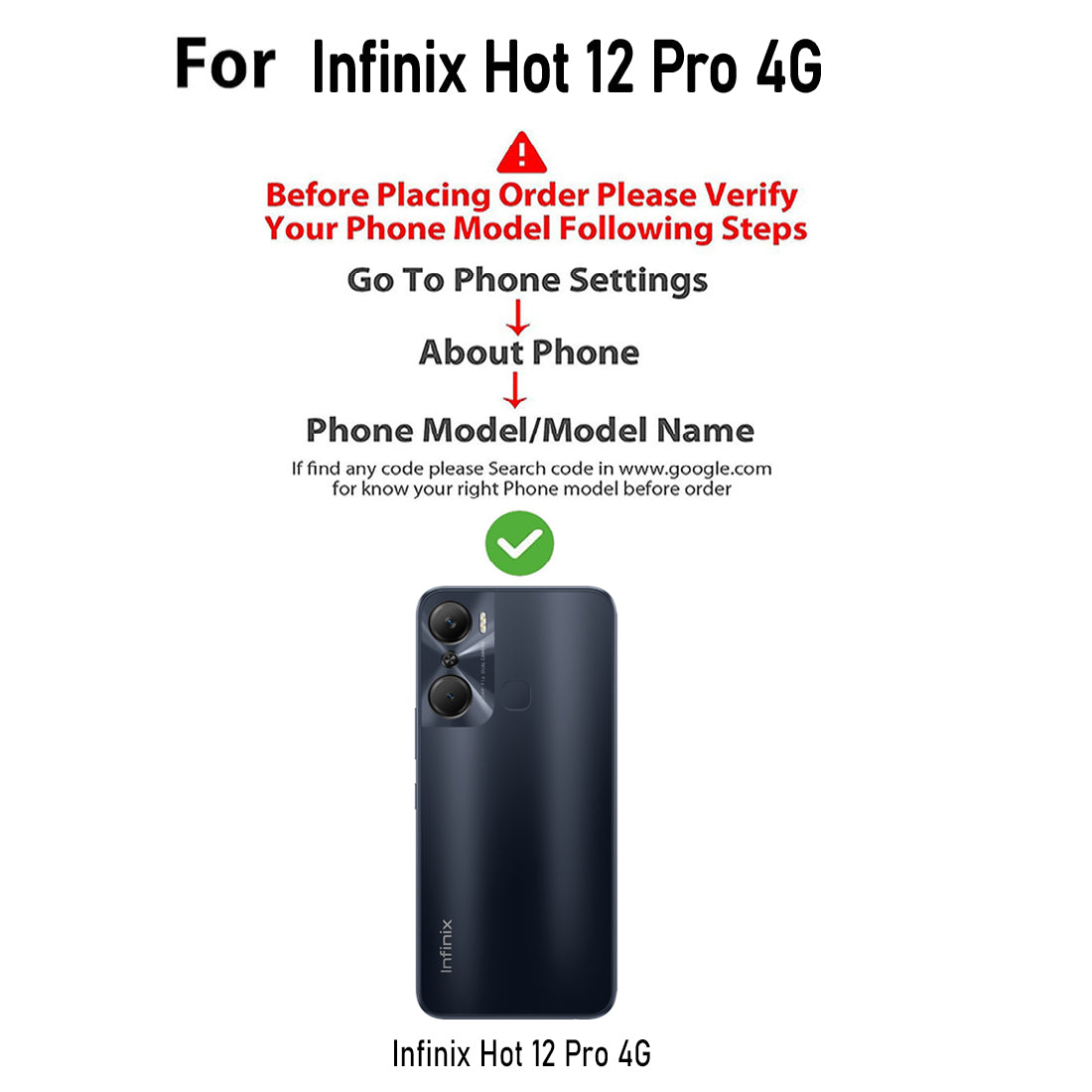 Clear Case for Infinix Hot 12 Pro 4G