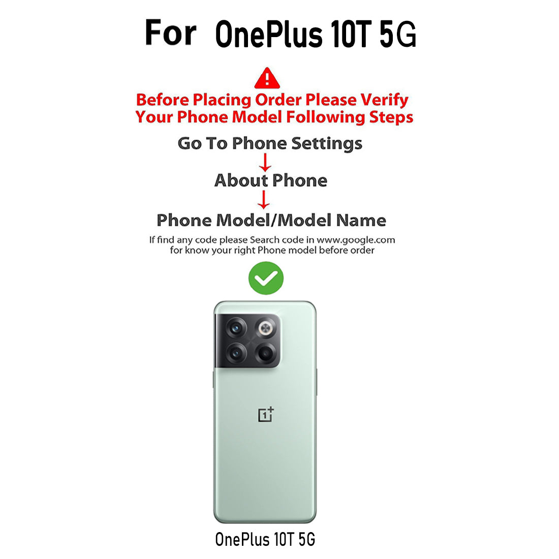 Clear Case for OnePlus 10T 5G