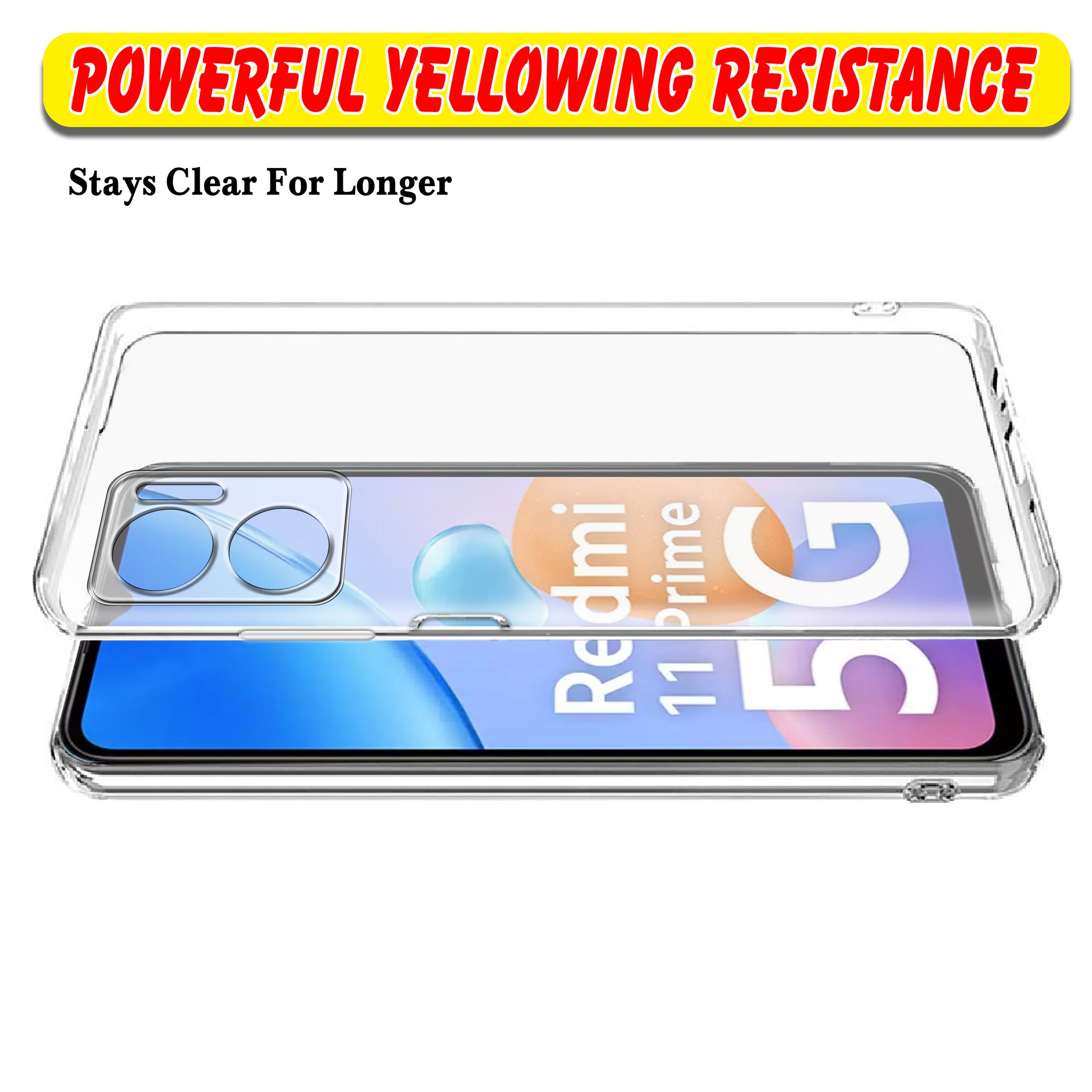 Clear Case for Mi Redmi 11 Prime 5G