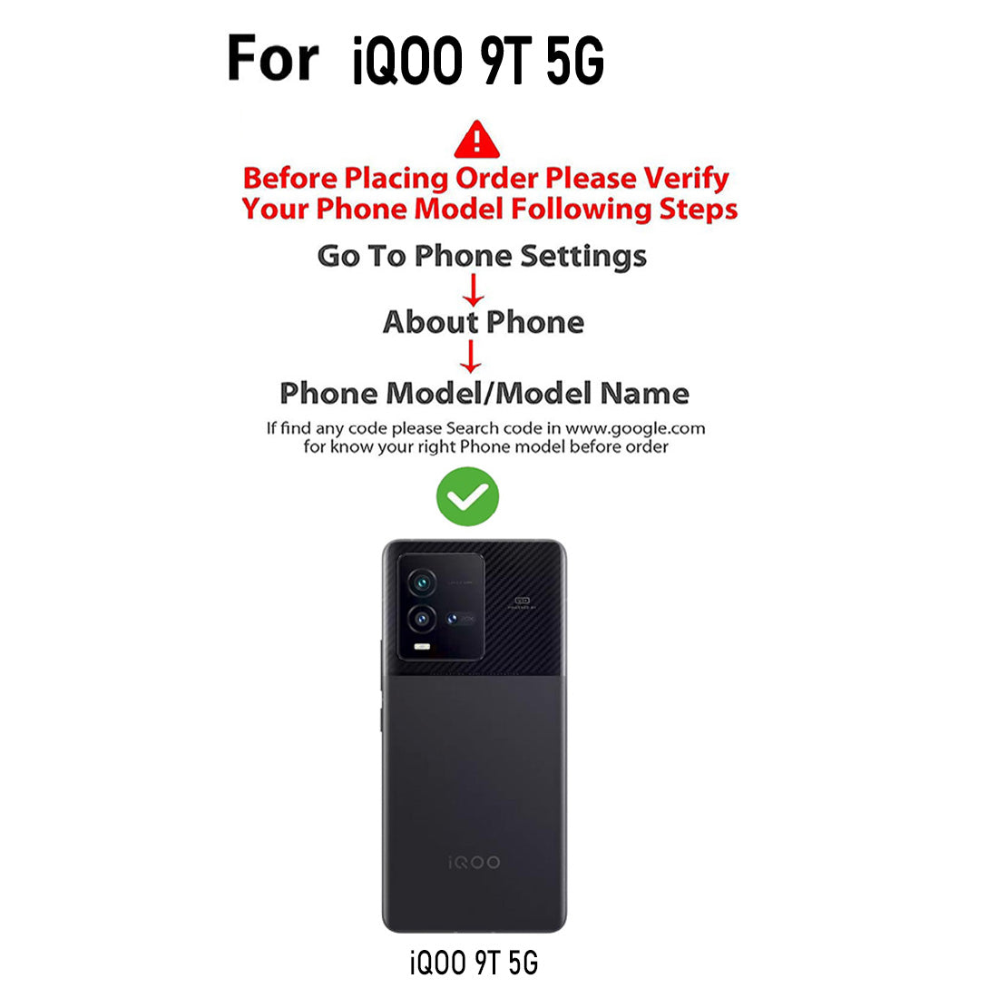 Clear Case for iQOO 9T 5G