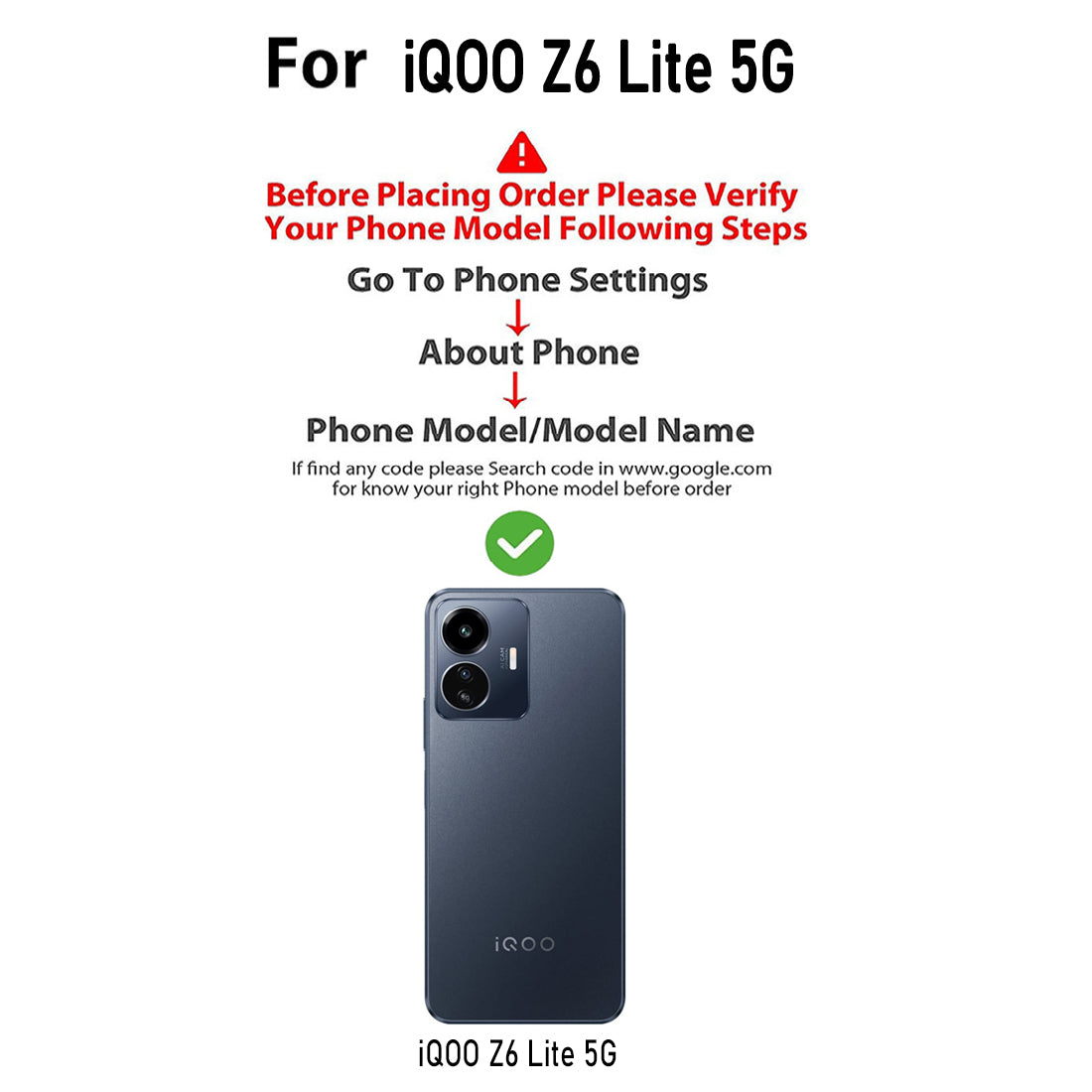 Clear Case for iQOO Z6 Lite 5G