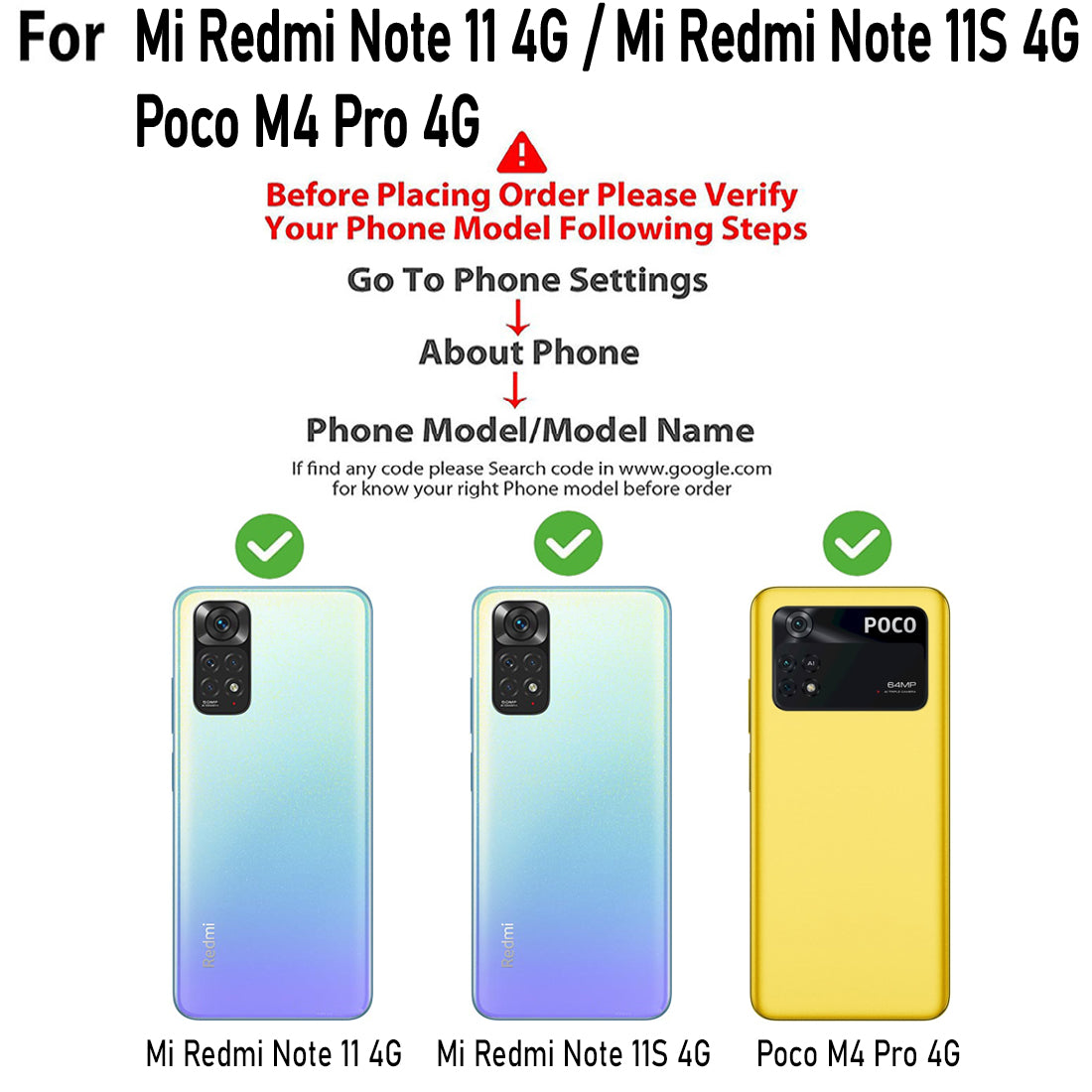 Clear Case for Mi Redmi Note 11SE 5G