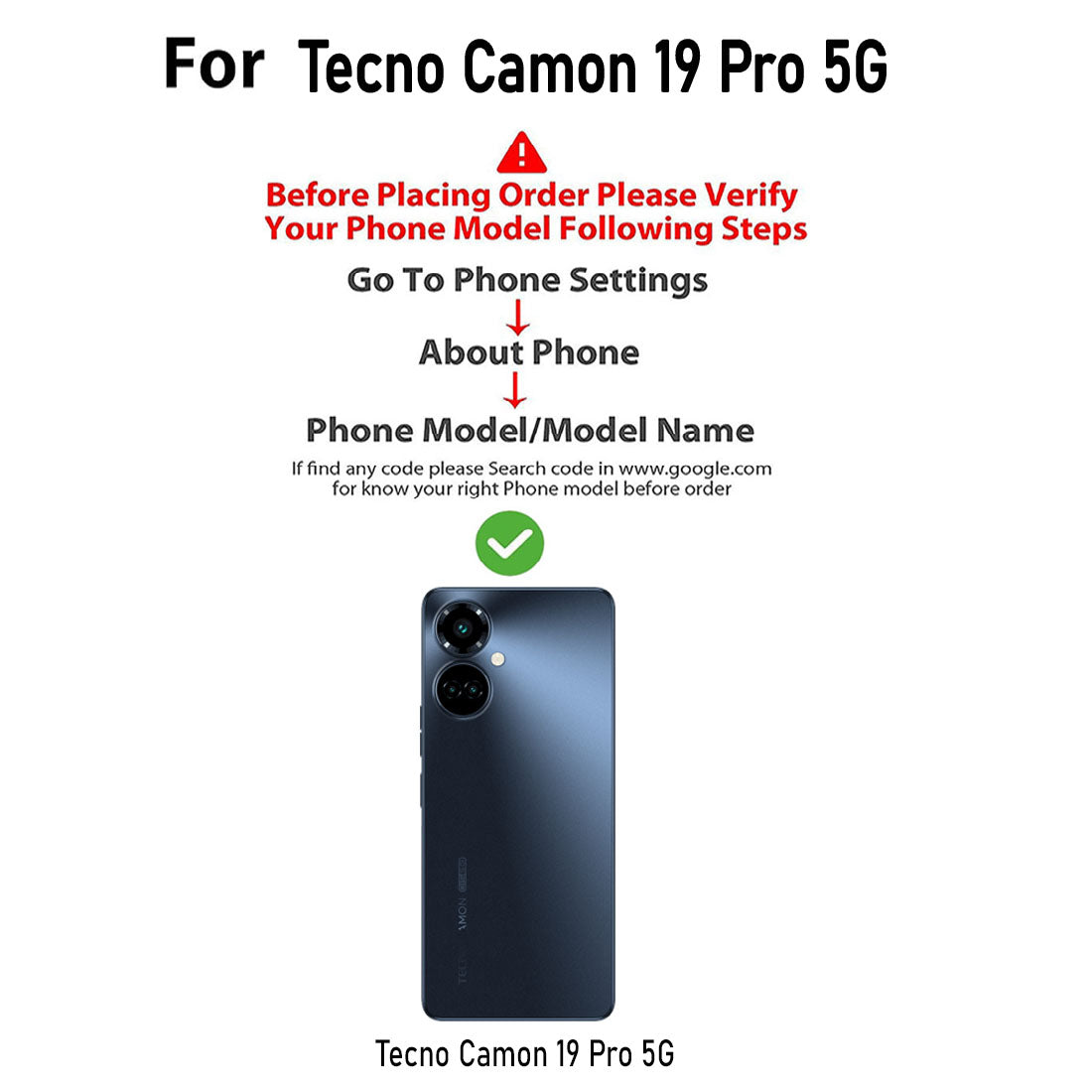 Clear Case for Tecno Camon 19 Pro 5G