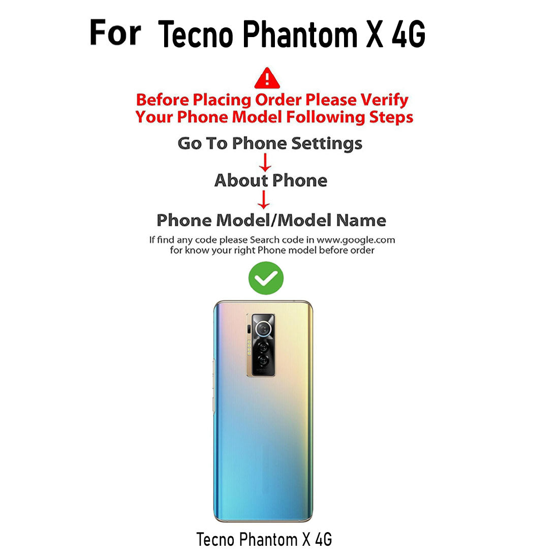 Clear Case for Tecno Phantom X 4G