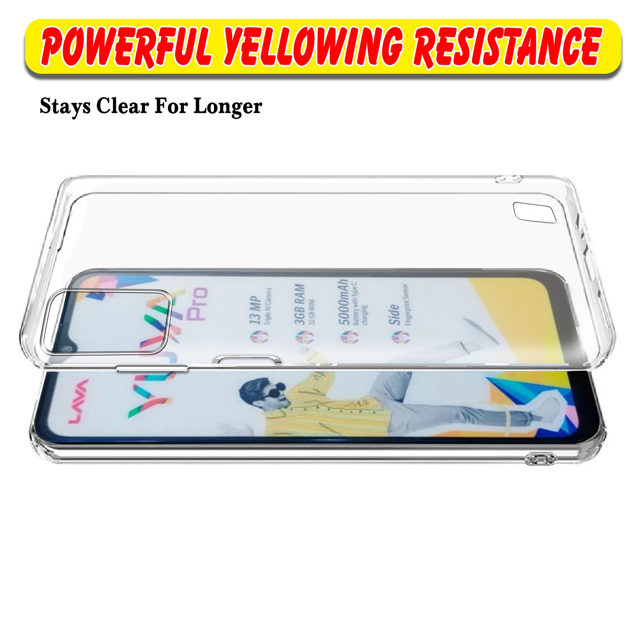 Clear Case for Lava Yuva Pro 4G