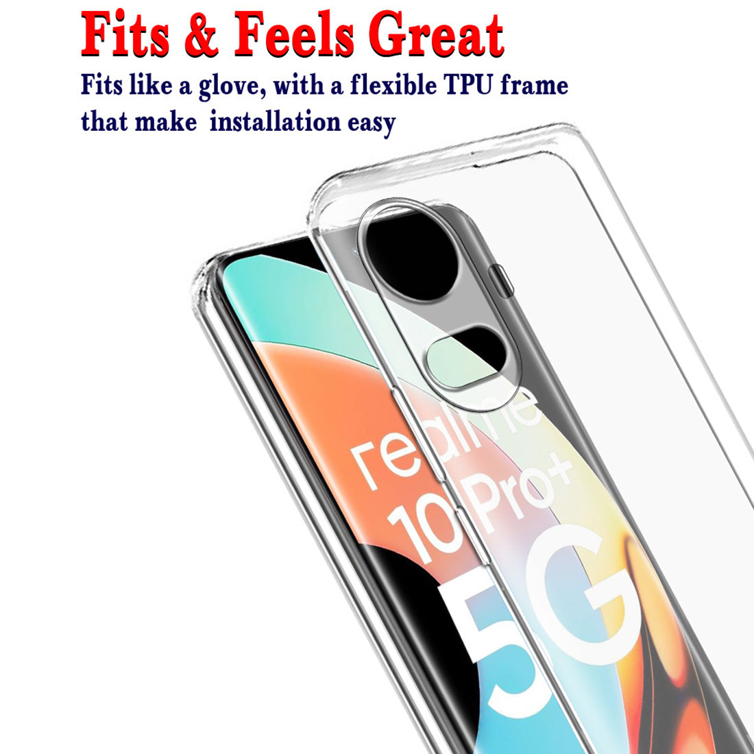 Clear Case for Realme 10 Pro Plus 5G