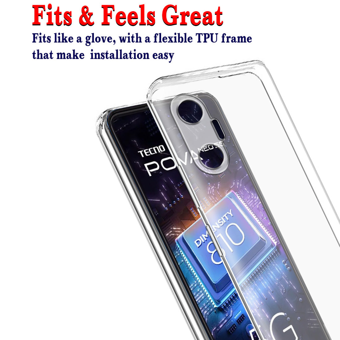 Clear Case for Tecno Pova Neo 5G