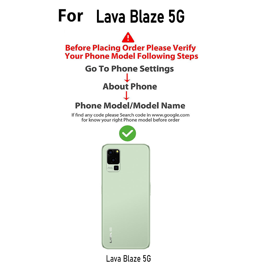 Clear Case for Lava Blaze 5G