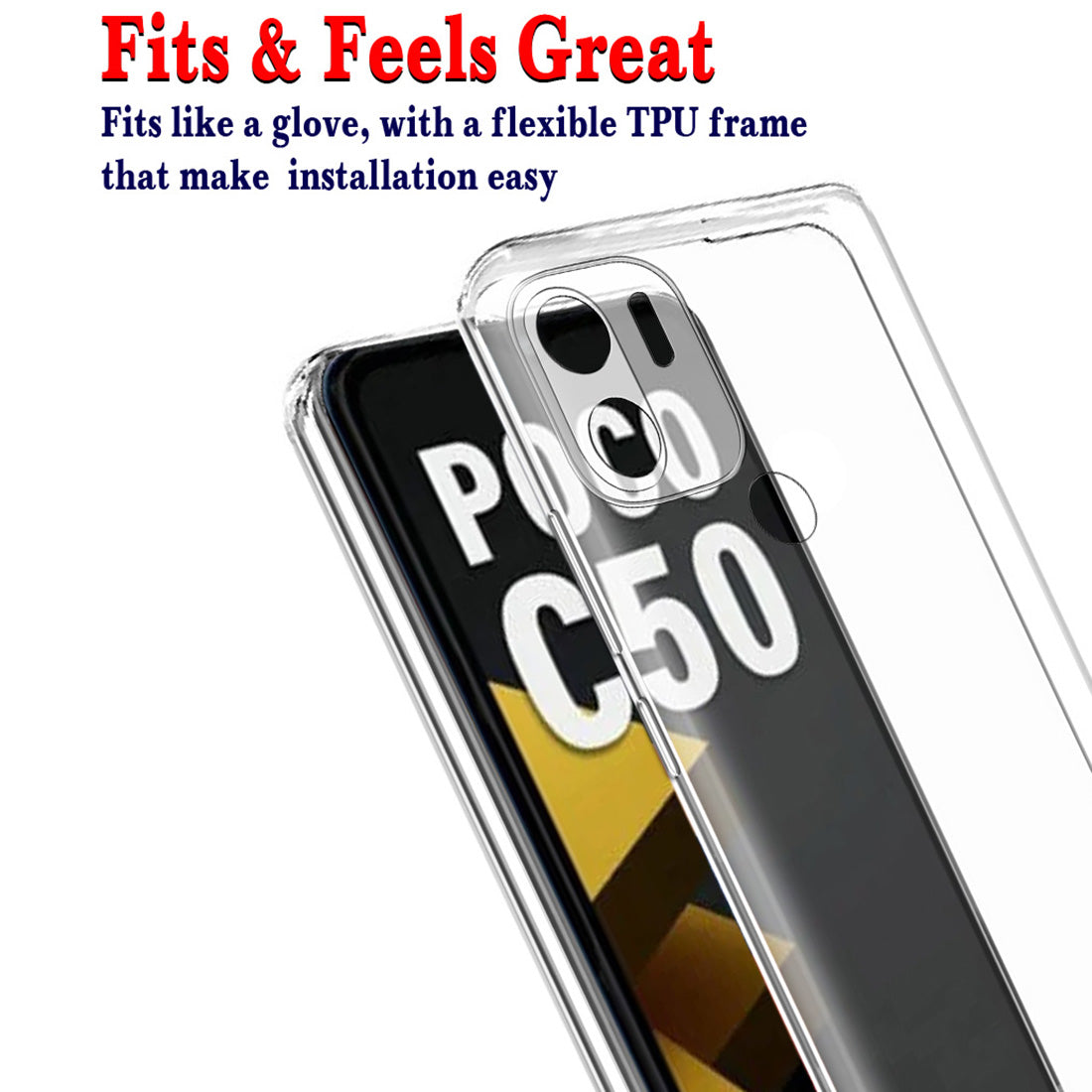 Clear Case for Poco C50 4G