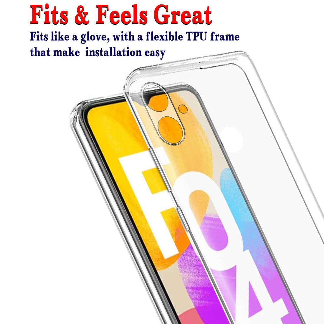 Clear Case for Samsung Galaxy F04 4G