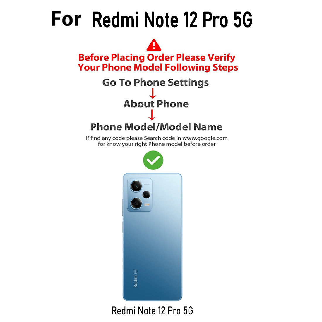 Clear Case for Redmi Note 12 Pro 5G