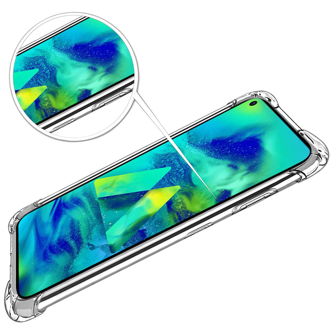 Hybrid Clear Case for Samsung Galaxy M40