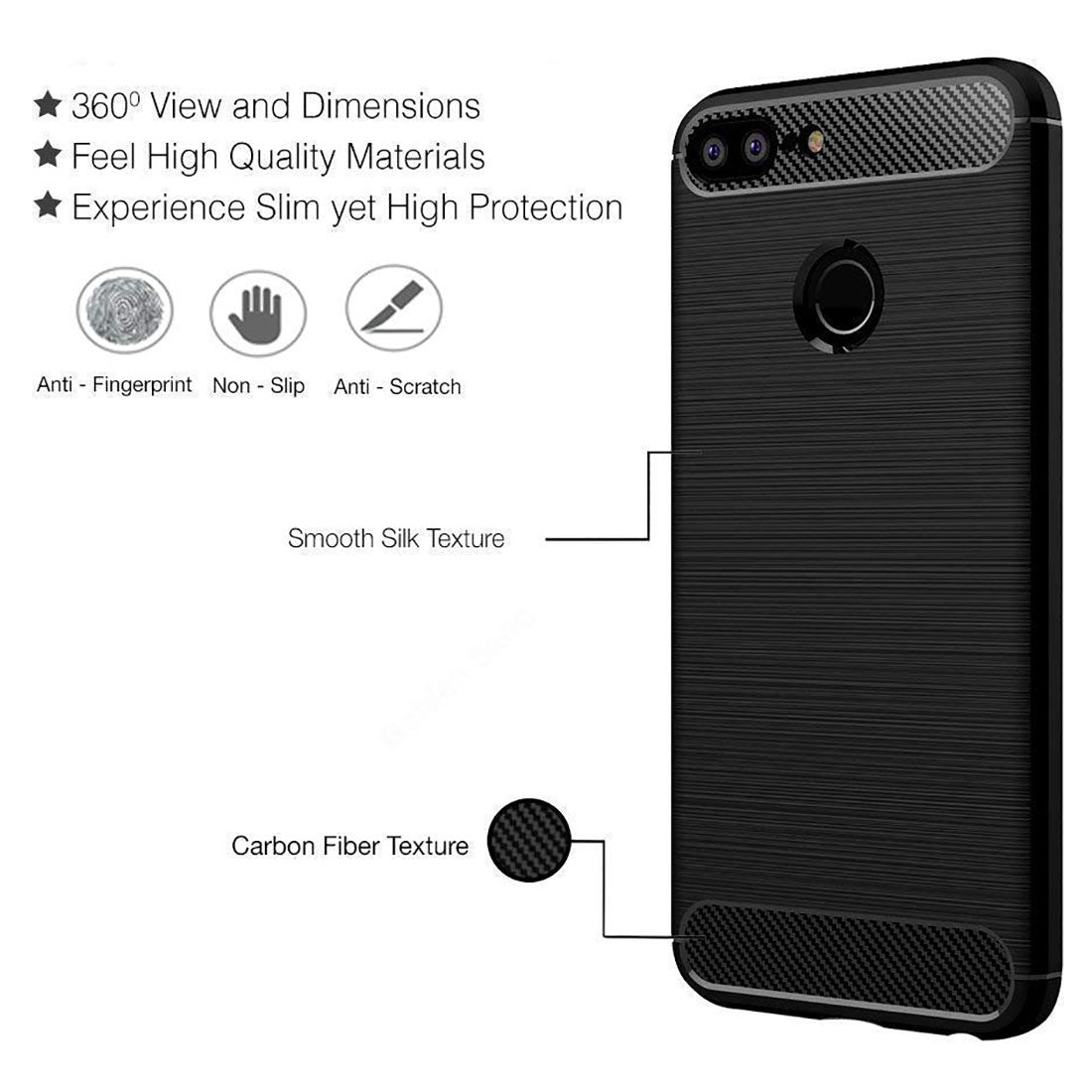 Carbon Fiber Case for Huawei Honor 9N