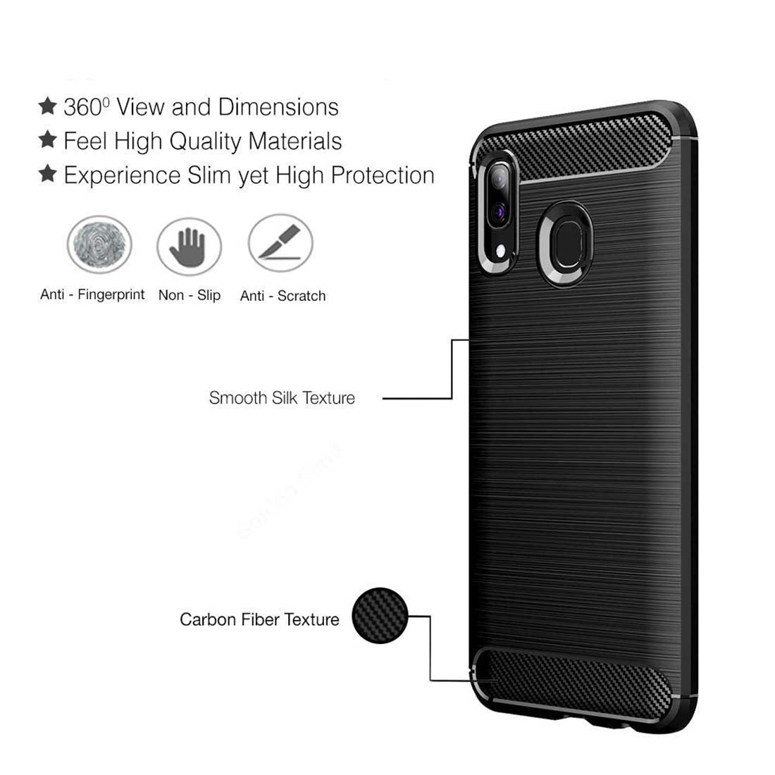 Carbon Fiber Case for Realme 3 Pro