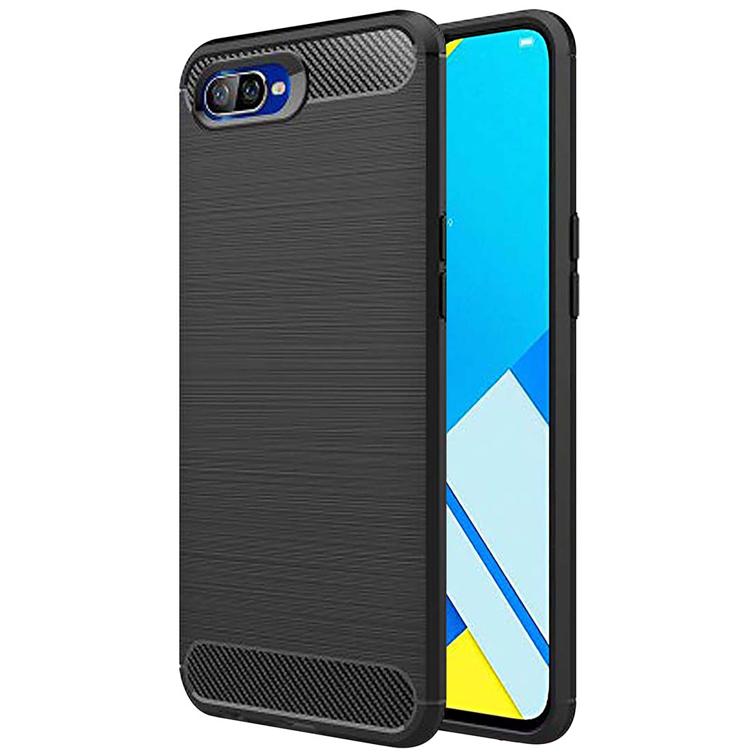 Casotec Carbon Fiber Shock Proof Rugged Armor Case Cover with Metallic ...