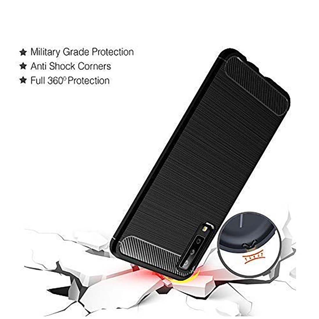 Carbon Fiber Case for Samsung Galaxy A7 (2018)