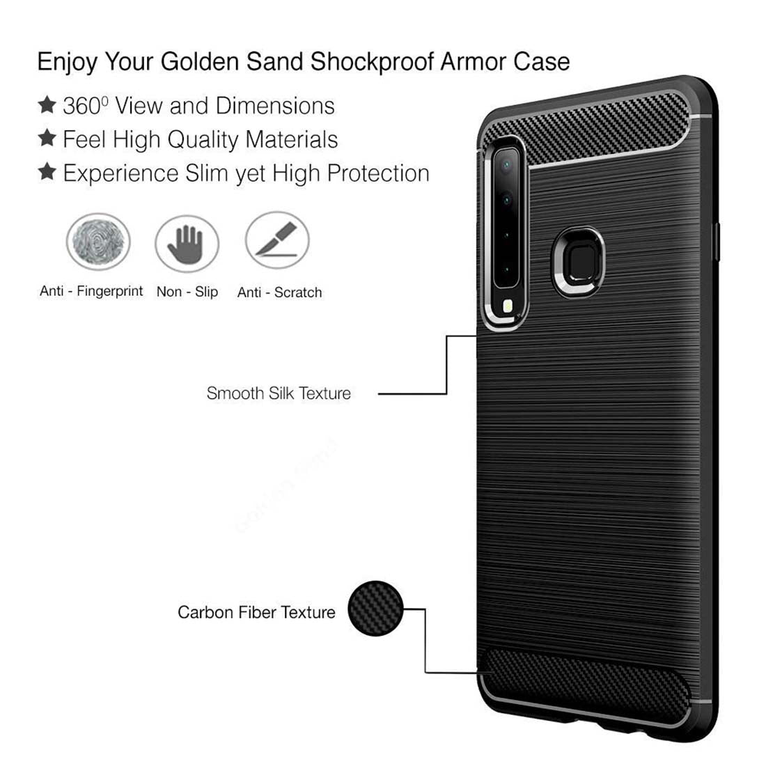 Carbon Fiber Case for Samsung Galaxy A9 (2018)