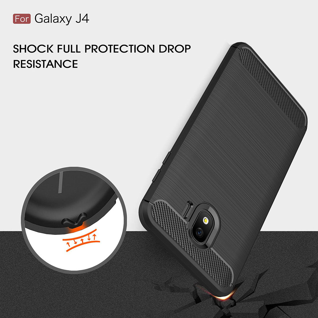 Carbon Fiber Case for Samsung Galaxy J4