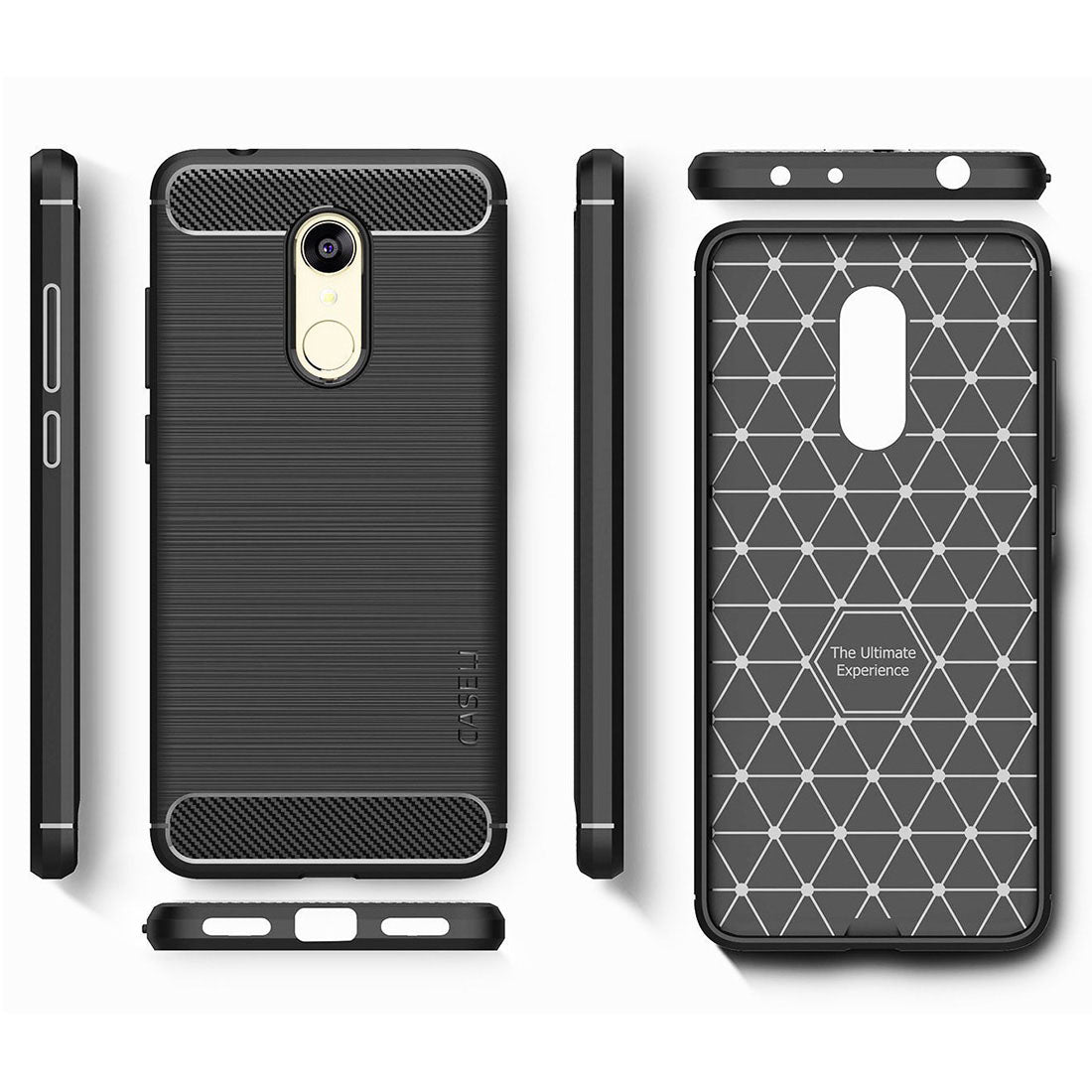 Casotec Carbon Fiber Shock Proof Rugged Armor Case Cover With Metallic casotec-carbon-fiber-shock-proof-rugged-armor-case-cover-with-metallic
