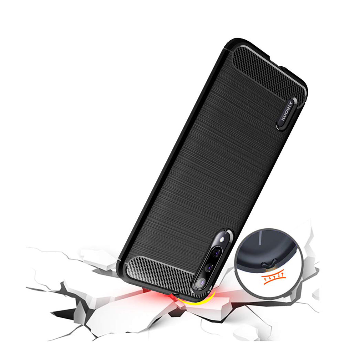 Carbon Fiber Case for Mi Mi A3