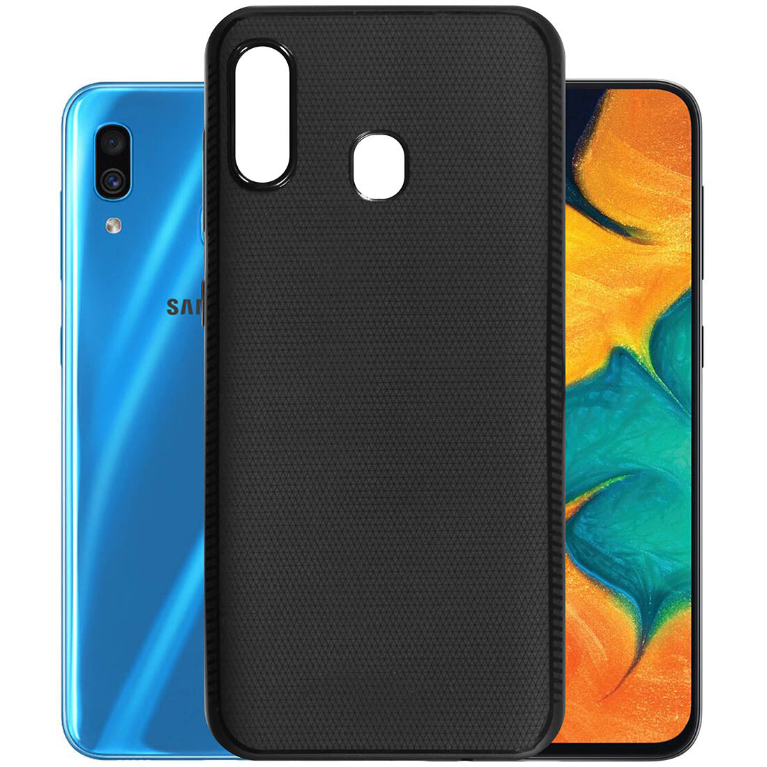 Comfort Grip Back Case Cover for Samsung Galaxy A30