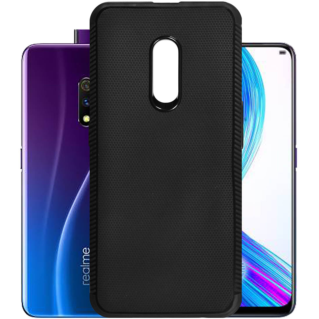 Comfort Grip Back Case Cover for Realme X