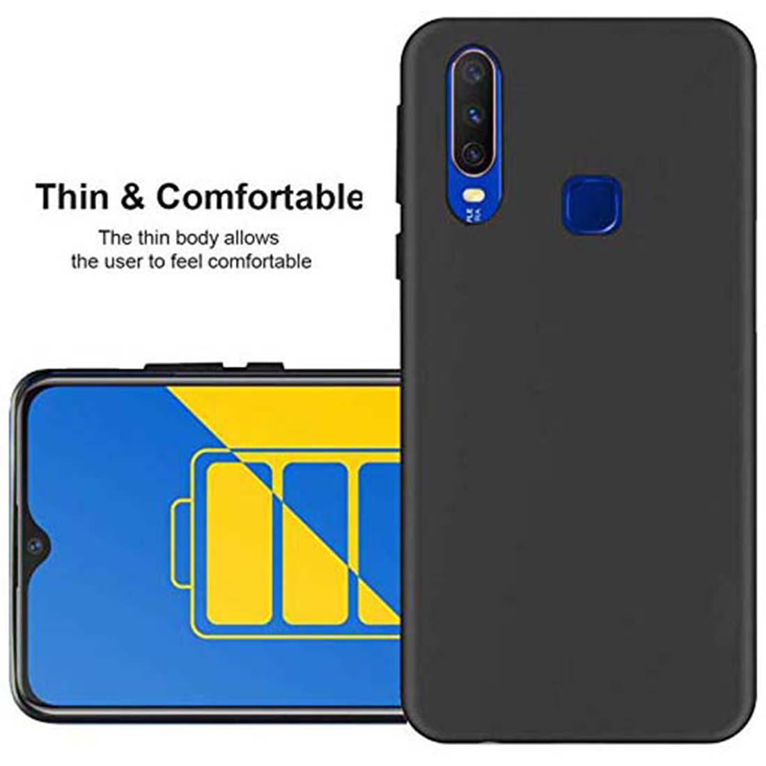 Matte Finish TPU Back Cover for Vivo Y15