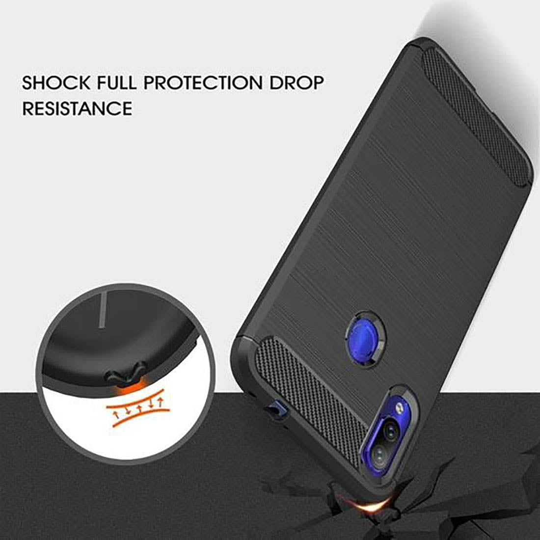 Carbon Fiber Case for Mi Redmi Note 7 Pro