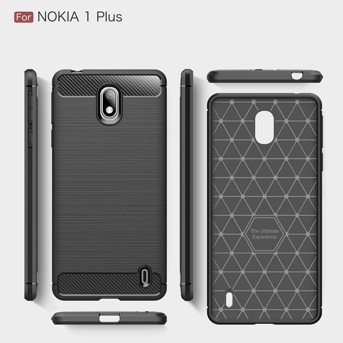 Carbon Fiber Case for Nokia 1 Plus