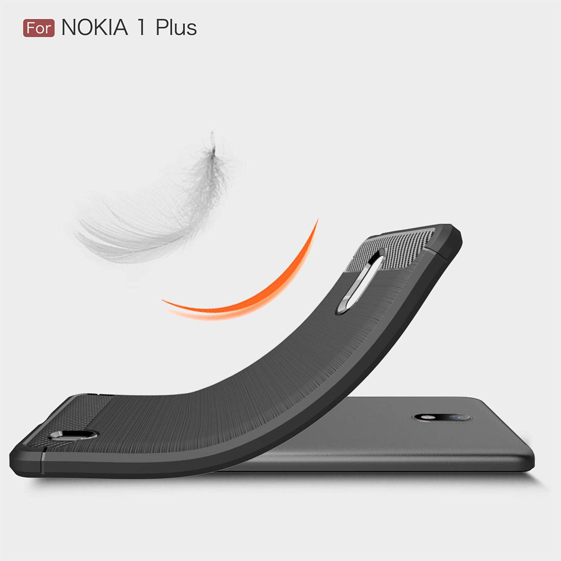 Carbon Fiber Case for Nokia 1 Plus