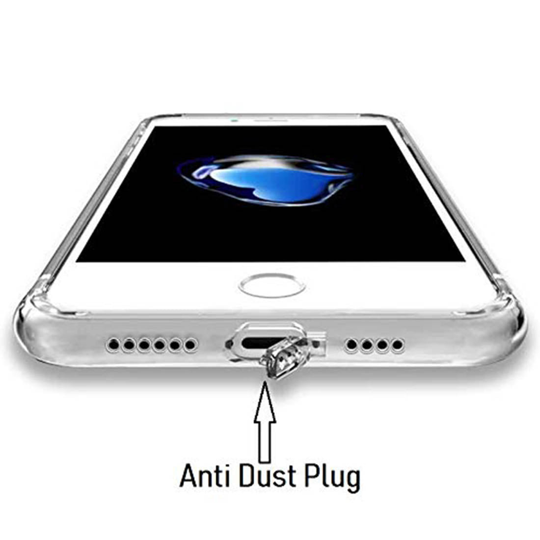 Anti Dust Plug Back Case Cover for Apple iPhone 6