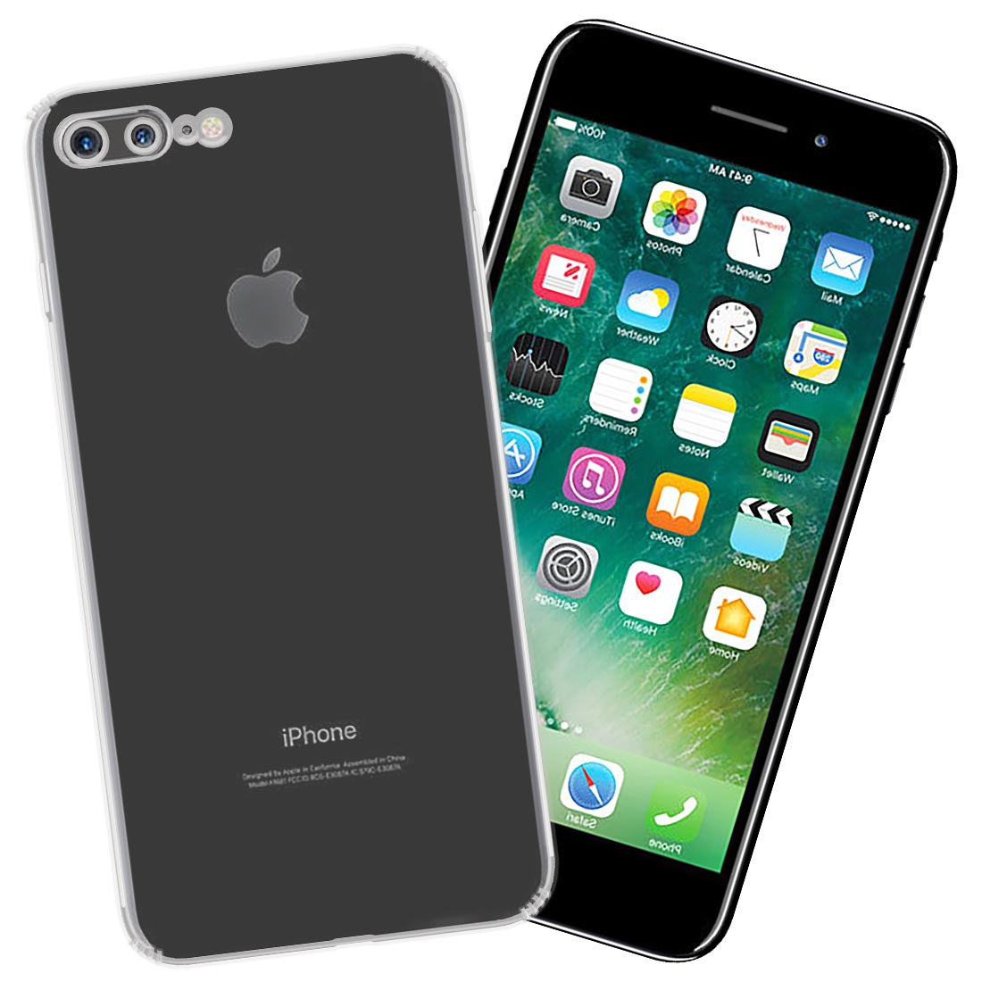 Anti Dust Plug Back Case Cover for Apple iPhone 7 Plus