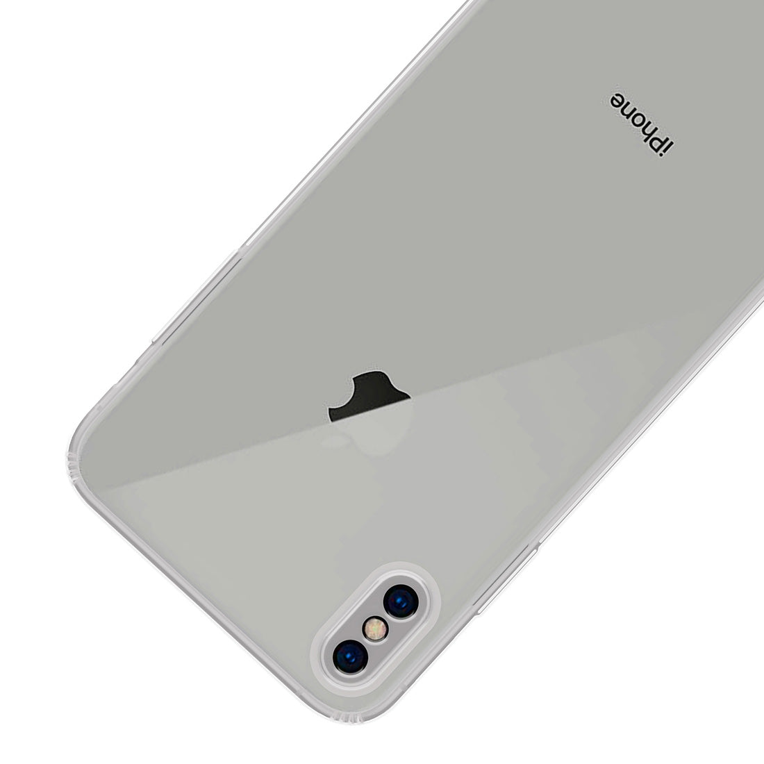 Anti Dust Plug Back Case Cover for Apple iPhone X